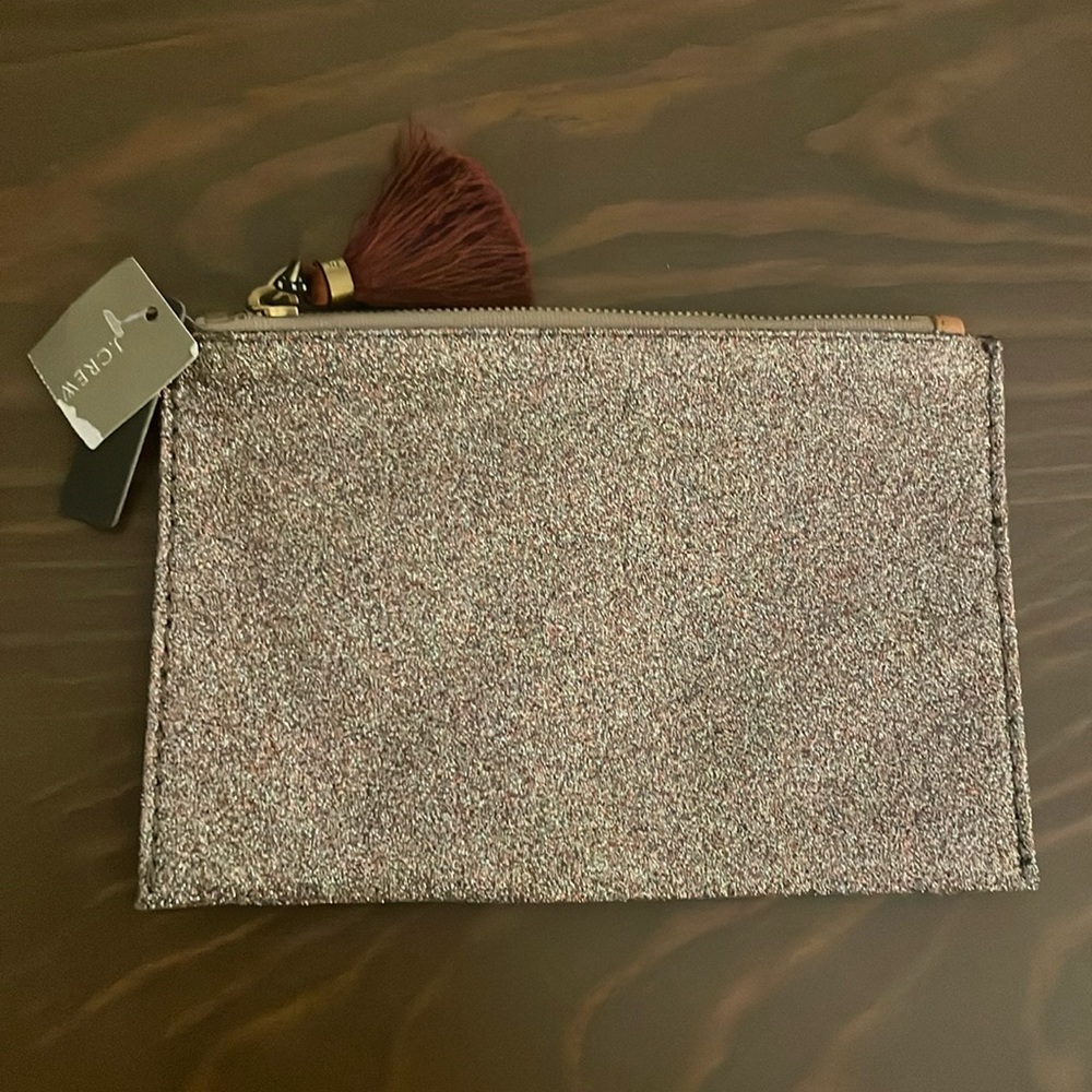 NWT j Crew sparkly Clutch